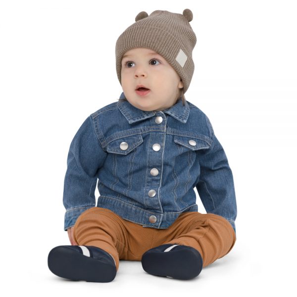 Baby Organic Denim Jacket Denim Blue Front