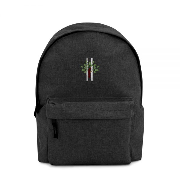 Embroidered Bag Anthracite Front