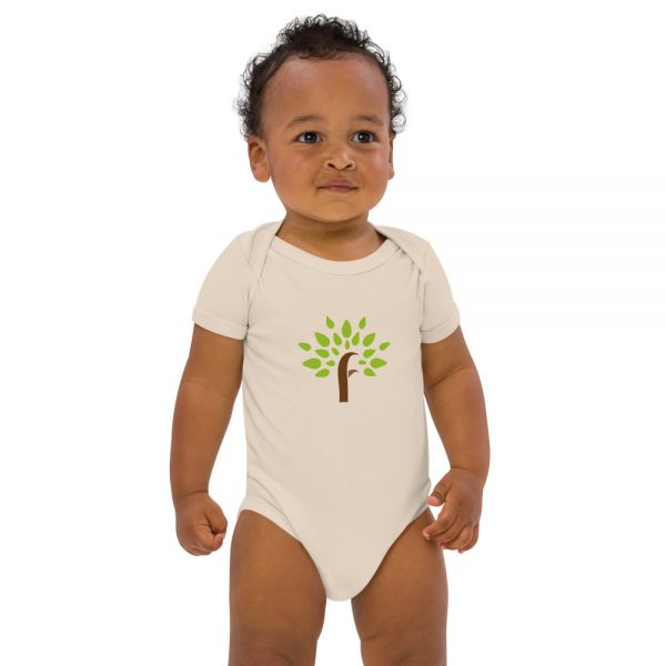 Organic Cotton Baby Bodysuit Organic Natural Front