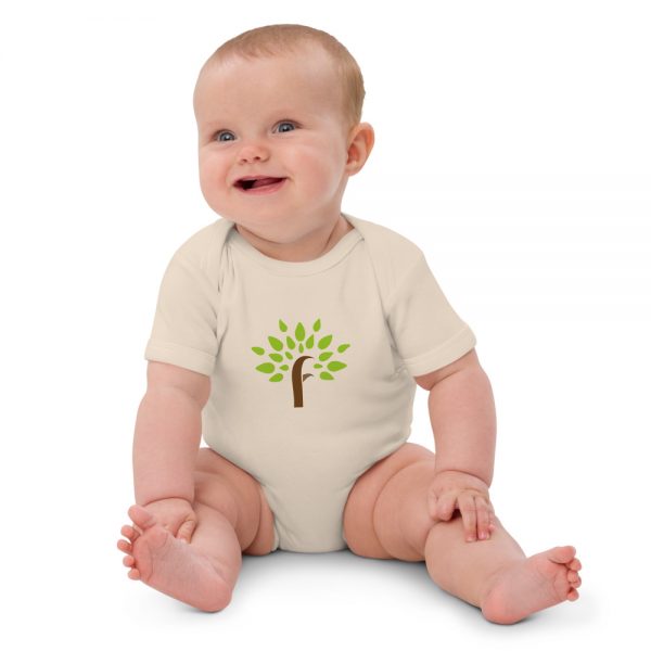 Organic Cotton Baby Bodysuit Organic Natural Front