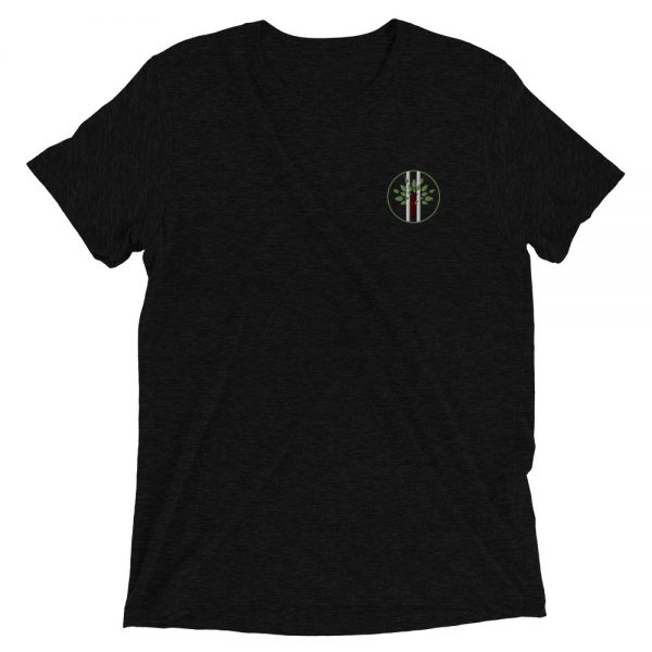 Unisex Tri-blend T-shirt Solid Black Front