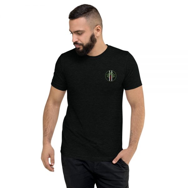 Unisex Tri-blend T-shirt Solid Black Front