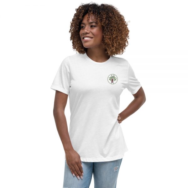 Womens Relaxed-T-Shirt White Front