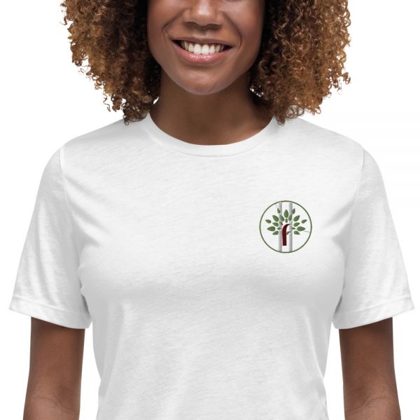 Womens Relaxed-T-Shirt White Zoomed In