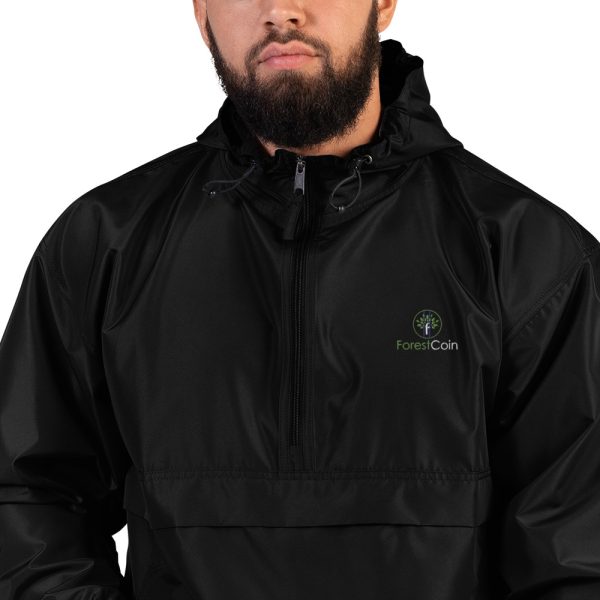 Men Embroidered Champion Packable Jacket