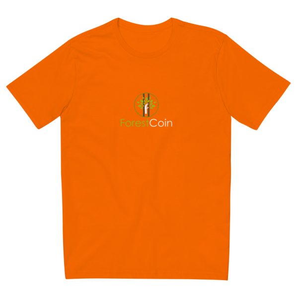 Mens Fitted Straight Cut T-shirt Orange Front