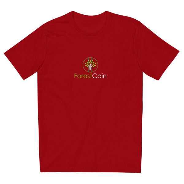 Mens Fitted Straight Cut T-shirt Red Front