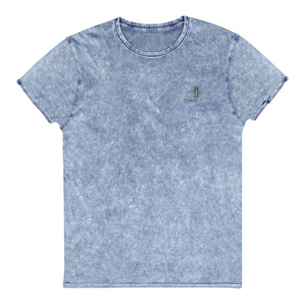 Unisex Denim T-shirt Denim Blue Front