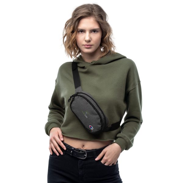 Champion Fanny Pack Heather Black Front