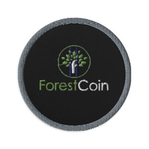 Embroidered Forest Coin patches