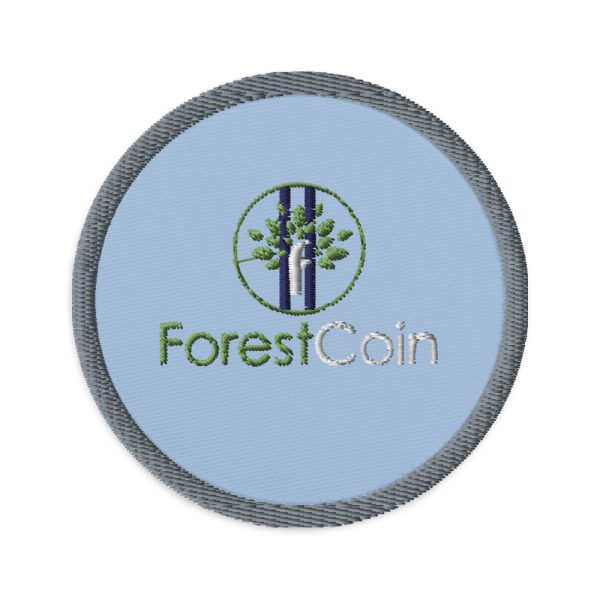 Embroidered Patches Light Blue Front