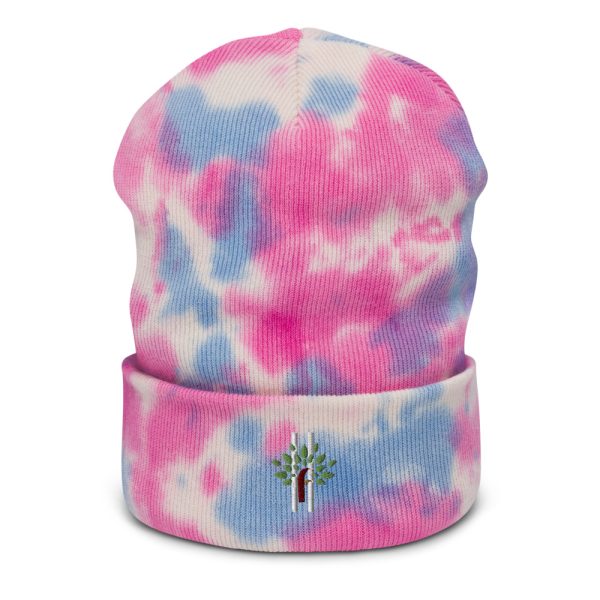 Tie-dye Beanie Cotton Candy Front
